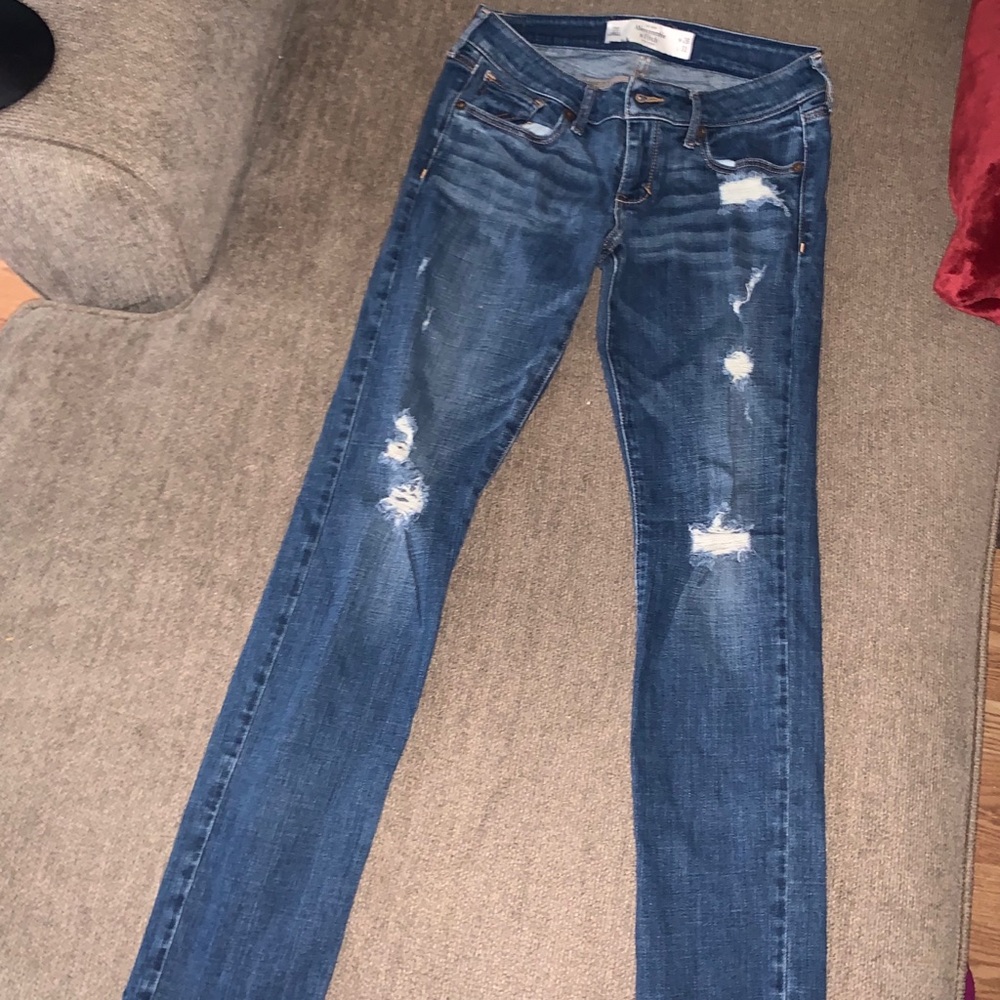 Abercrombie and Fitch ripped jeans